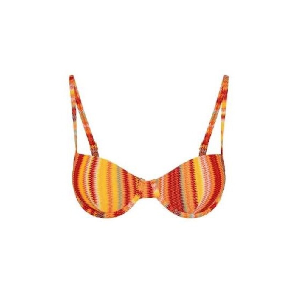 Monday Swimwear Capri Top Sardinia Stripe Small New With Tags